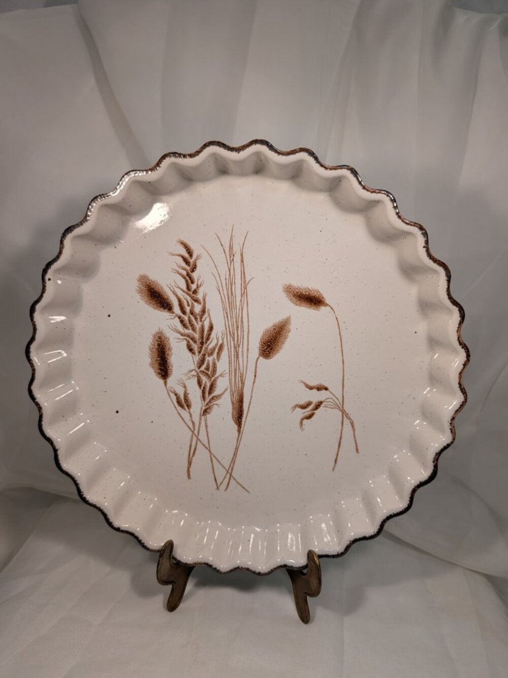 Midwinter Stonehenge Wild Oats Flan Quiche Dish DISHWASHER MICROWAVE SAFE